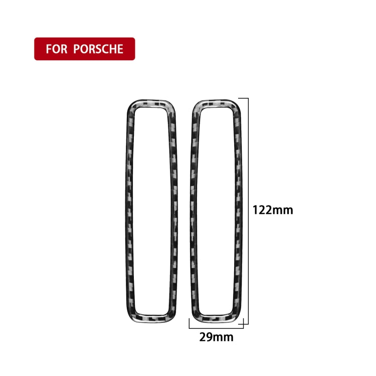 適用於保時捷帕拉梅拉 2010-2016 汽車碳纖維B柱出風口裝飾貼紙 左右駕