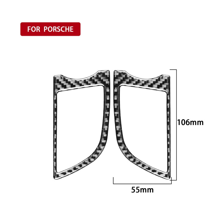 適用於保時捷帕拉梅拉 2010-2016 汽車碳纖維儀錶台出風口裝飾貼紙 左右駕