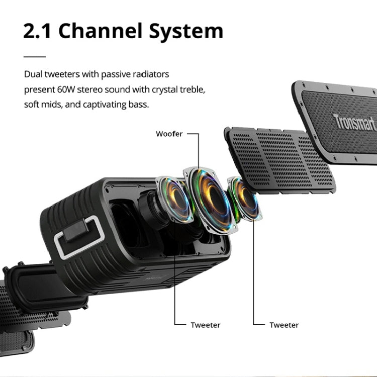 Tronsmart Force X 80W 便攜式戶外防水無線藍牙音箱