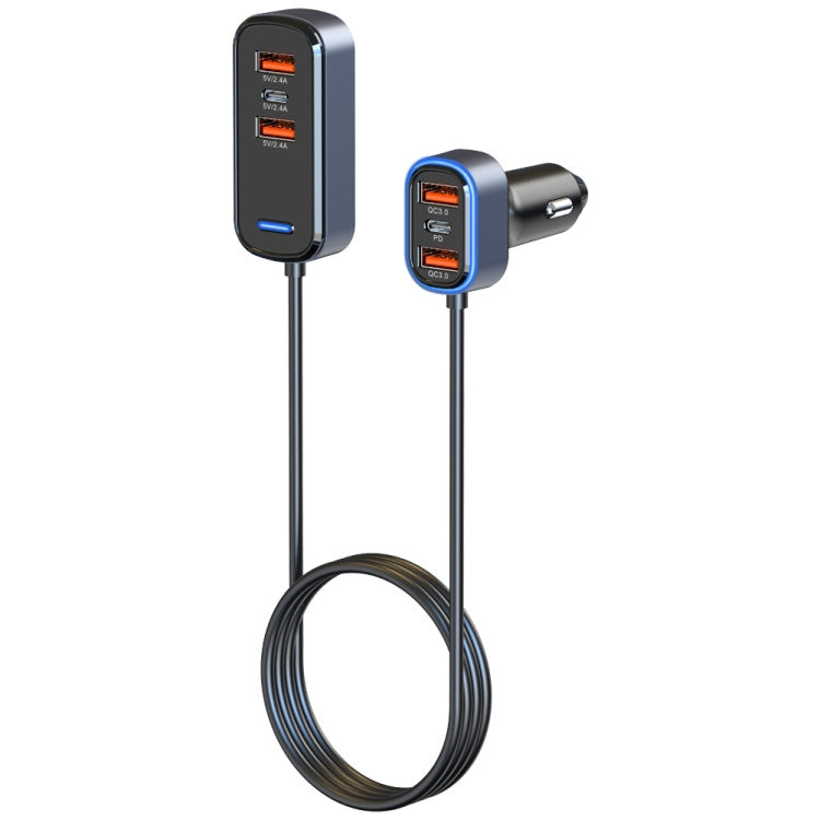 SC05 一拖六 65.5W PD/QC3.0快充拓展車載充電器