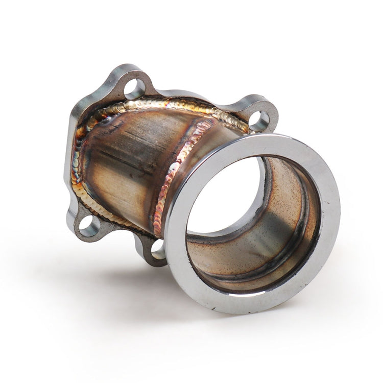 汽車改裝63mm渦輪下管V型適配器 帶夾法蘭