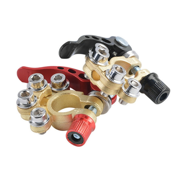 1對裝 汽車電瓶端子連接器 帶L扳手+40A接線端子+絕緣墊