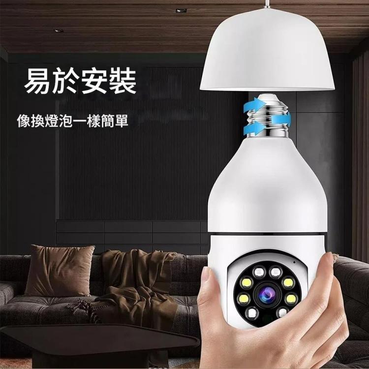 A6 2MP高清燈泡WiFi攝像頭 支持移動偵測/雙向語音/夜視/TF卡