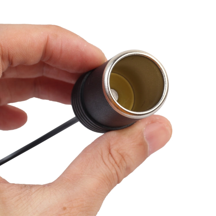 3710-03 Type-C 5V轉12V點煙器母座升壓電源轉接線30cm