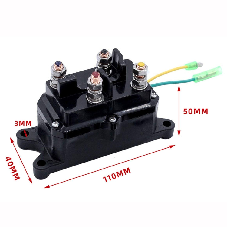 適用於 UTV / 皮卡車 / ATV 電動絞盤繼電器 帶絞盤搖臂 拇指開關