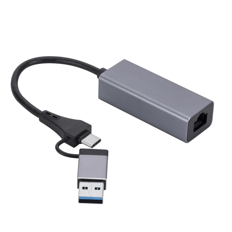 SL-017 USB3.0千兆網卡 Type-C轉網口USB集線器