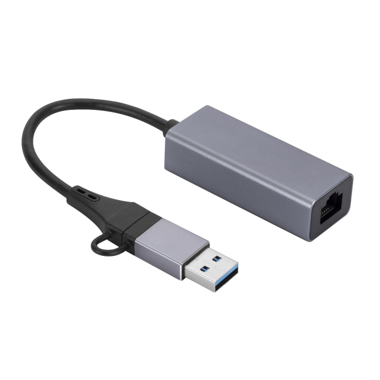 SL-017 USB3.0千兆網卡 Type-C轉網口USB集線器