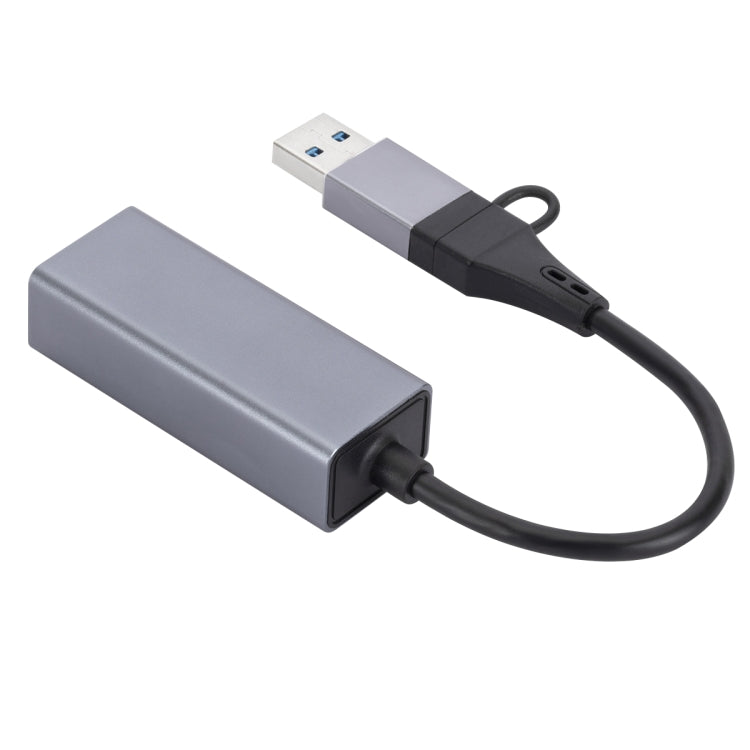 SL-017 USB3.0千兆網卡 Type-C轉網口USB集線器