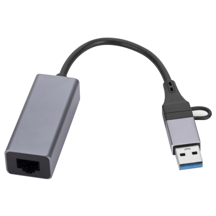 SL-017 USB3.0千兆網卡 Type-C轉網口USB集線器