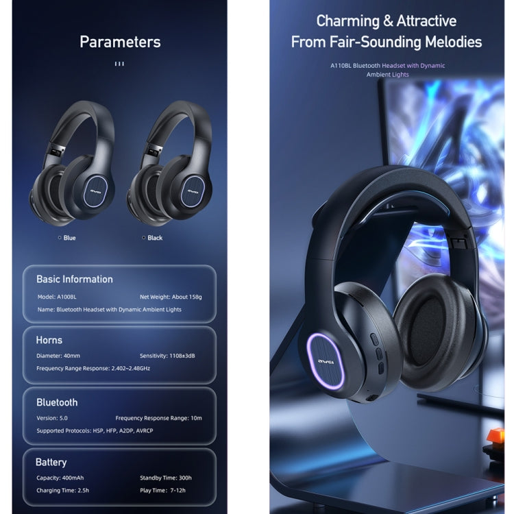 awei A100BL 無線立體聲耳機, A100BL