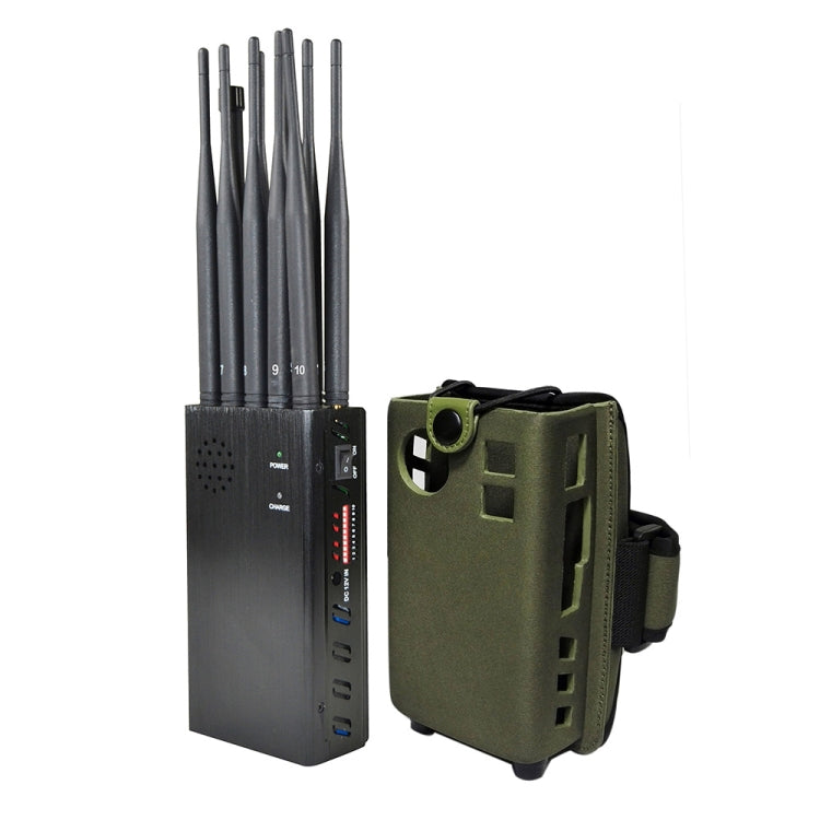 JAX-121A-10B 2G/3G/4G/WIFI/GPS/LOJACK 10天線移動信號干擾器