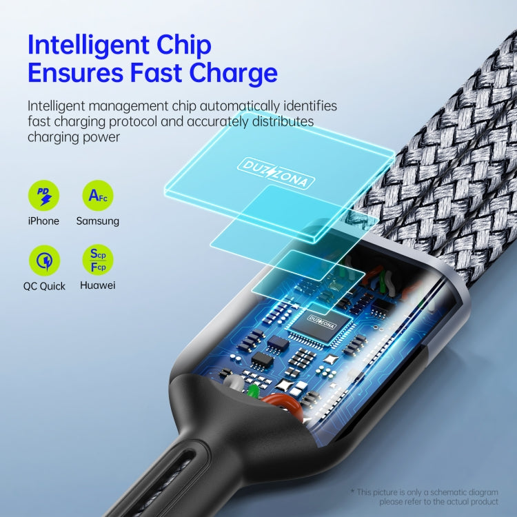 DUZZONA A3  一拖三USB快充數據線 線長：1.3m