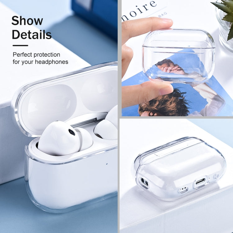 適用於 AirPods Pro 2 藍牙耳機透明PC保護套