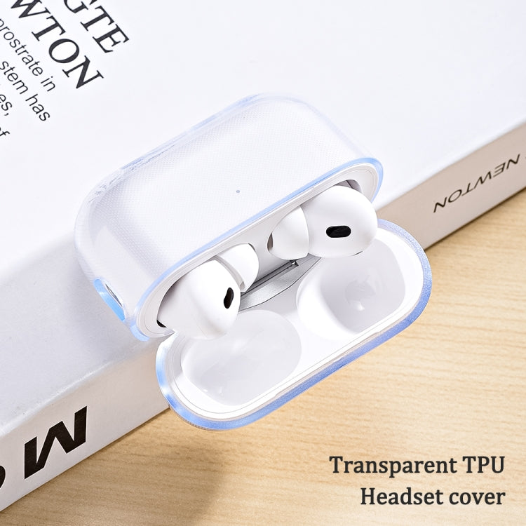 適用於 AirPods Pro 2 藍牙耳機透明TPU保護套