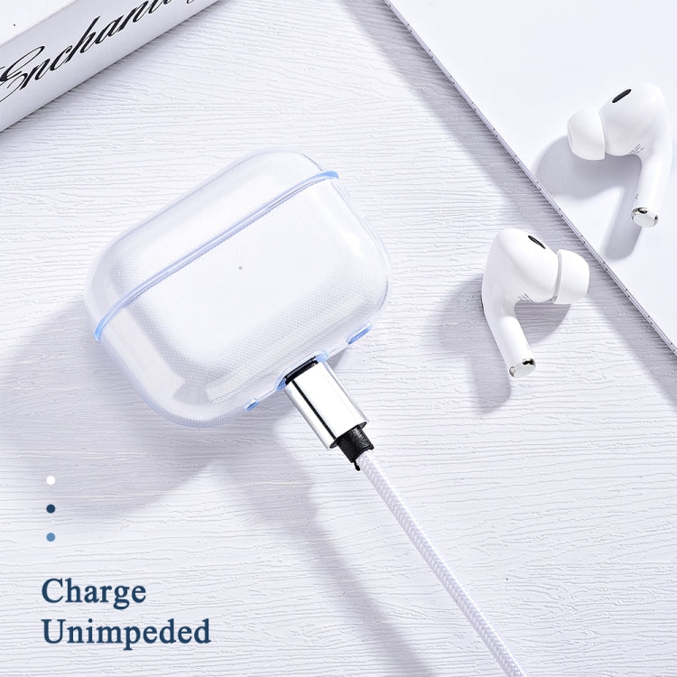適用於 AirPods Pro 2 藍牙耳機透明TPU保護套
