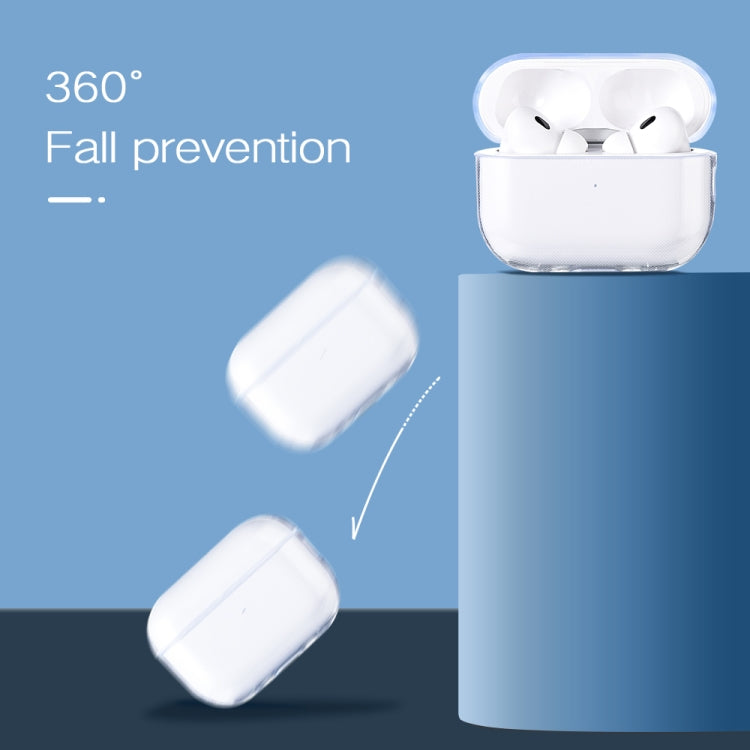 適用於 AirPods Pro 2 藍牙耳機透明TPU保護套