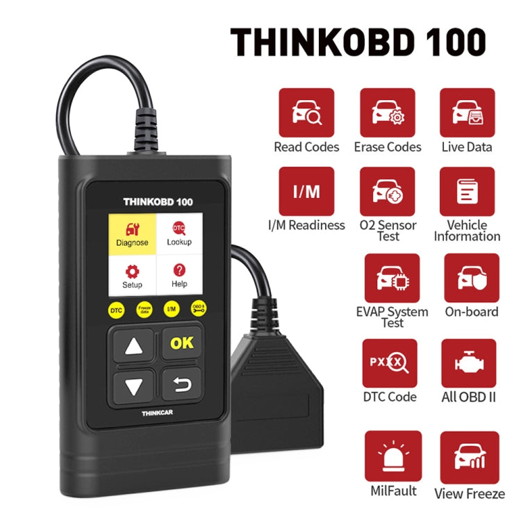 THINKCAR THINKOBD 100 OBD2汽車發動機故障診斷儀, THINKOBD