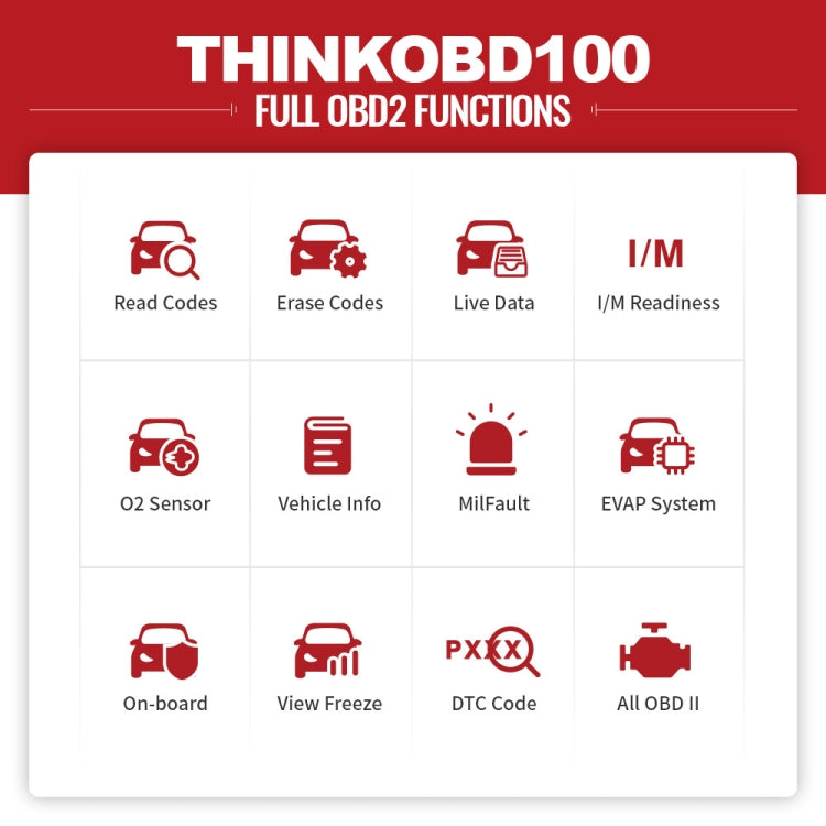 THINKCAR THINKOBD 100 OBD2汽車發動機故障診斷儀, THINKOBD