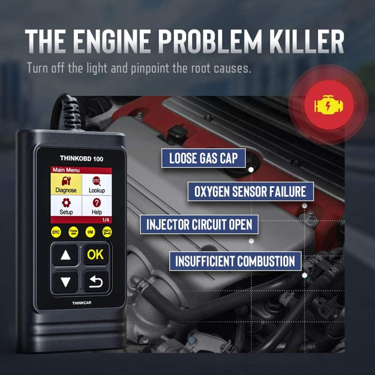 THINKCAR THINKOBD 100 OBD2汽車發動機故障診斷儀, THINKOBD