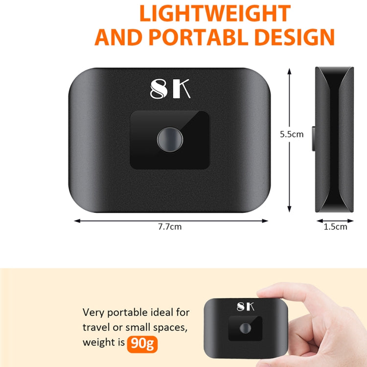 NK-H82 8K UHD HDMI 2進一出單向切換器 帶遙控器