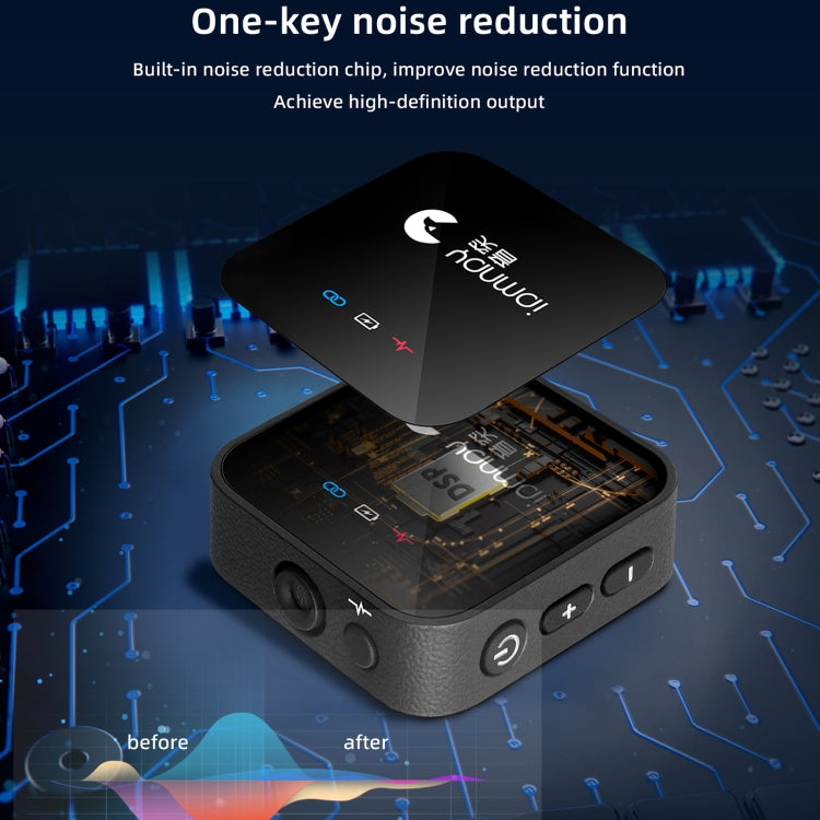 突音 GF525 1拖2直播2.4G無線領夾式麥克風 帶LED显示屏