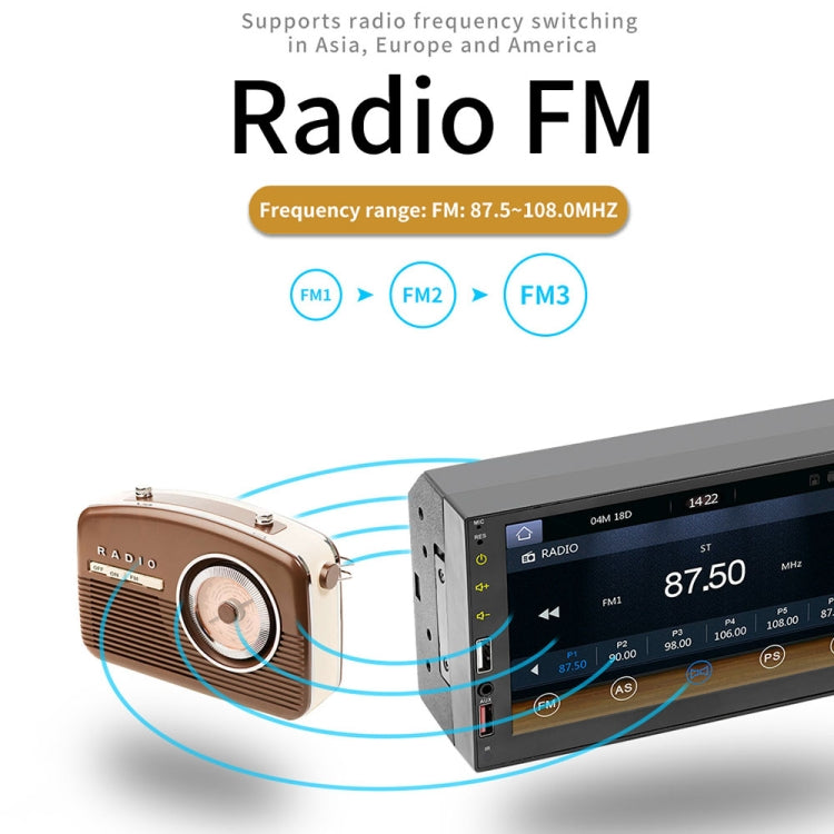 X2S 7寸無線CarPlay車載MP5播放器 支持手機鏡像鏈接