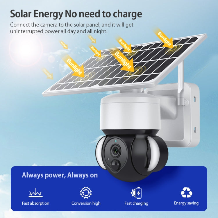 太陽能電池泛光燈PTZ攝像機帶PIR人體檢測