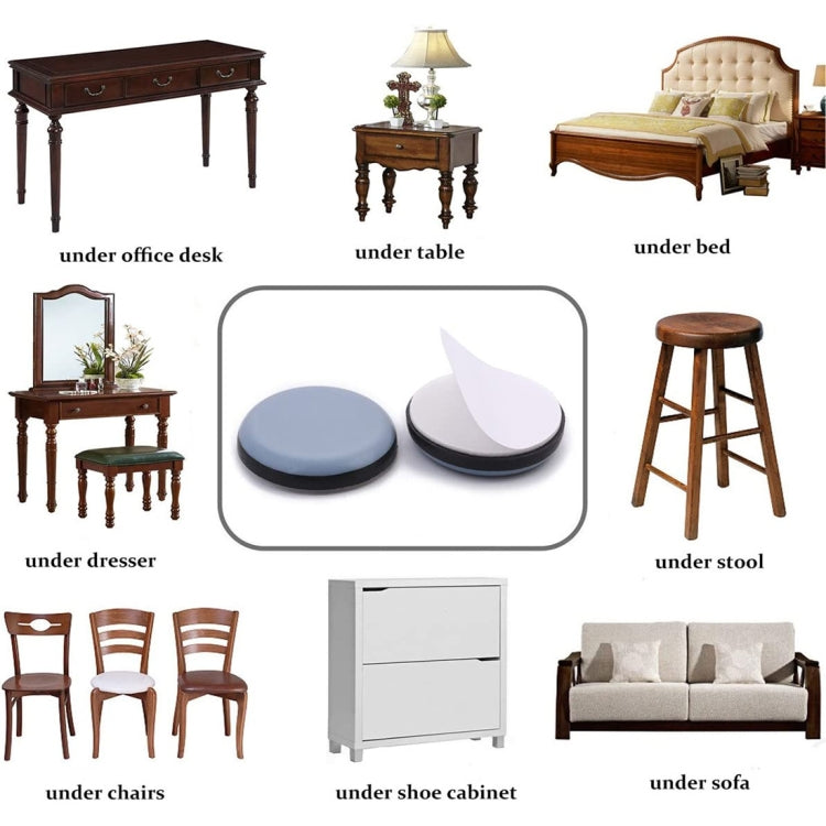 16個裝 20mm圓形桌椅防滑腳墊