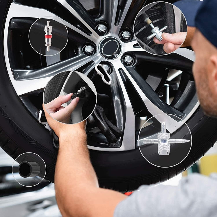 6個裝 輪胎氣門芯拆卸安裝工具