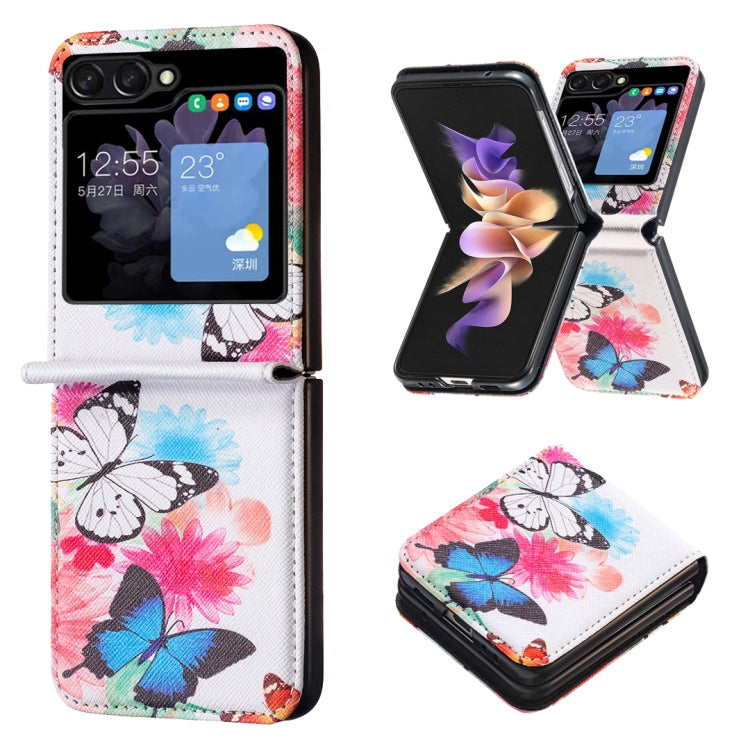 彩繪圖案手機皮套, For Samsung Galaxy Z Flip3 5G, For Samsung Galaxy Z Flip5, For Samsung Galaxy Z Flip4