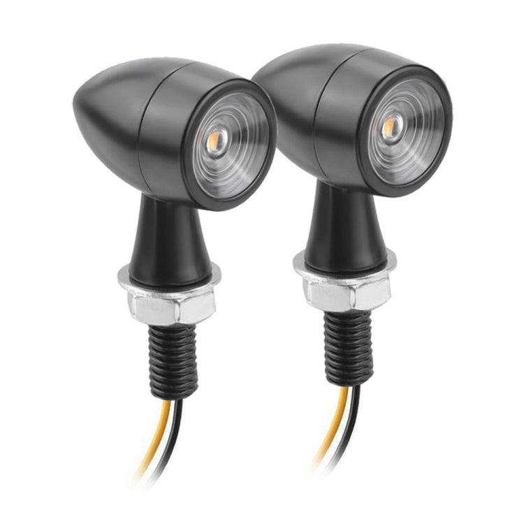 適用於川崎 / 鈴木 / 雅馬哈 / 本田 T-S002 一對裝 摩托車LED迷你轉向燈金屬復古信號燈