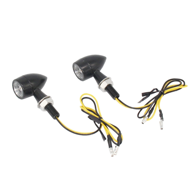 適用於川崎 / 鈴木 / 雅馬哈 / 本田 T-S002 一對裝 摩托車LED迷你轉向燈金屬復古信號燈