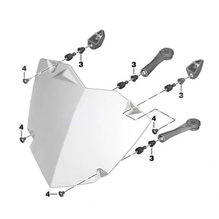 適用於寶馬 R1200GS R1250GS ADV MO-WS004 摩托車大燈保護罩