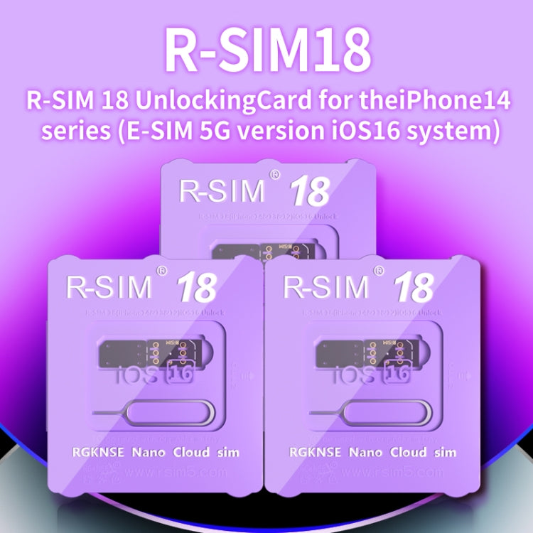 R-SIM 18 將鎖定變成解鎖iOS16系統通用5G解鎖卡