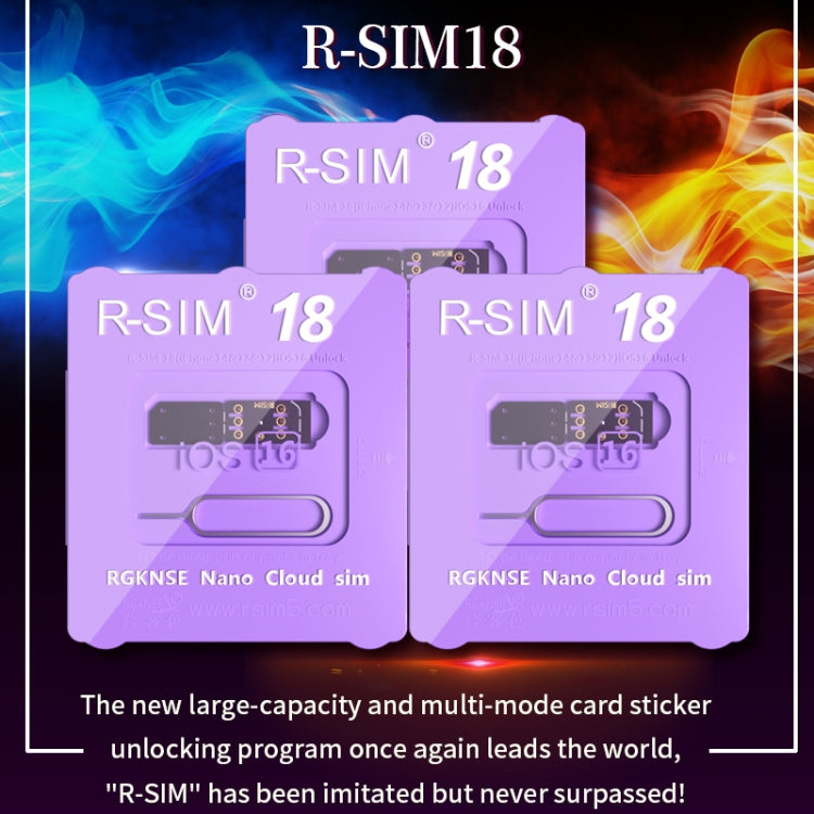 R-SIM 18 將鎖定變成解鎖iOS16系統通用5G解鎖卡