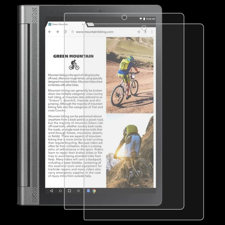 2片裝 適用於聯想 Yoga Tab3 Pro-X90Y 10.1 9H 0.3mm 防爆鋼化玻璃膜