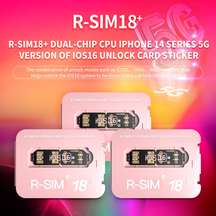 R-SIM 18+ 將鎖定變成解鎖iOS16系統通用5G解鎖卡