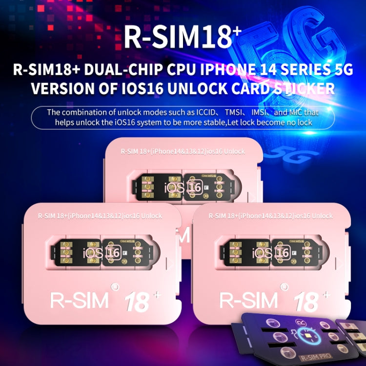 R-SIM 18+ 將鎖定變成解鎖iOS16系統通用5G解鎖卡