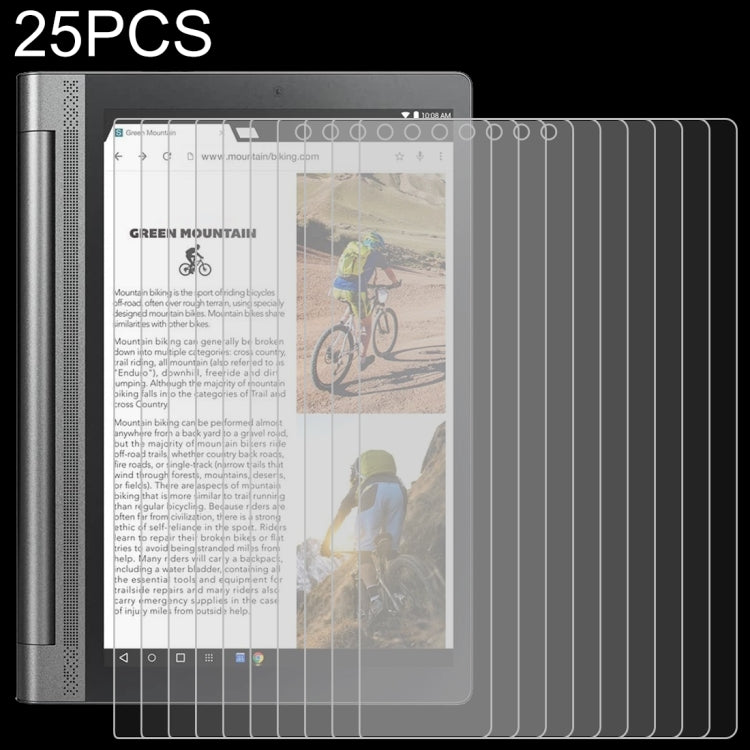 25片裝 適用於聯想 Yoga Tab3 Pro-X90Y 10.1 9H 0.3mm 防爆鋼化玻璃膜