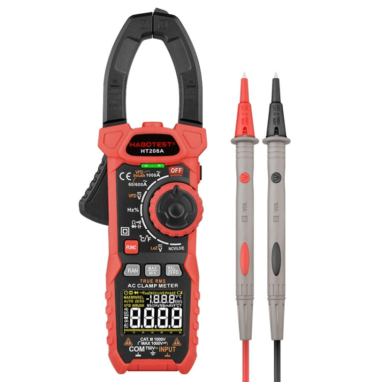 華博 HT208A 1000A鉗形多功能防燒数字萬用表