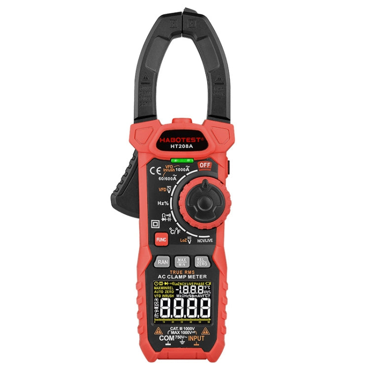 華博 HT208A 1000A鉗形多功能防燒数字萬用表