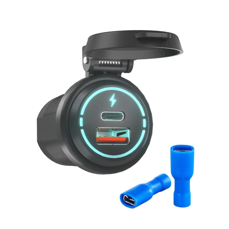 ZH-1786A1 QC3.0 USB-A+Type-C雙接口車載充電器