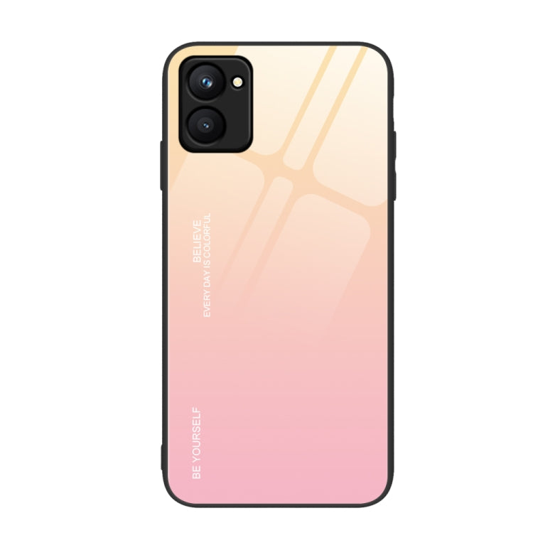 適用於Realme C33 漸變色玻璃手機殼