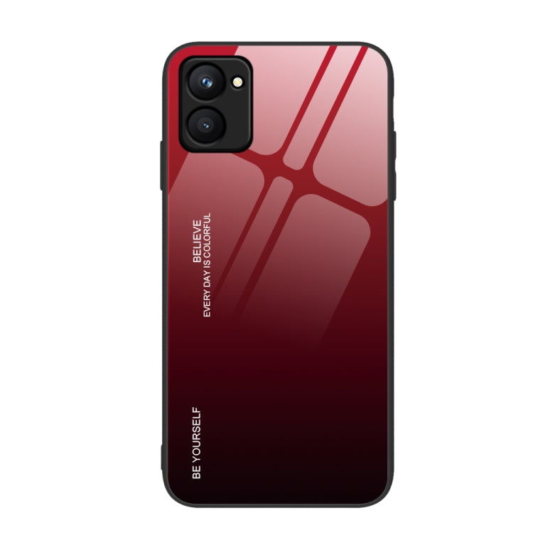 適用於Realme C33 漸變色玻璃手機殼