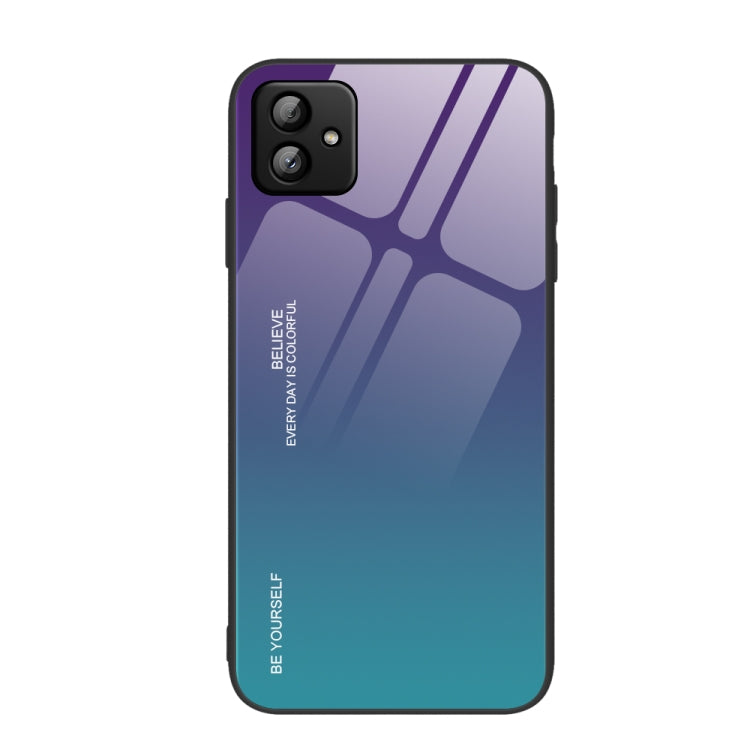 適用於三星 Galaxy A04 漸變色玻璃手機殼