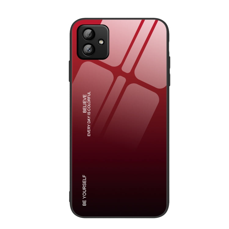 適用於三星 Galaxy A04 漸變色玻璃手機殼