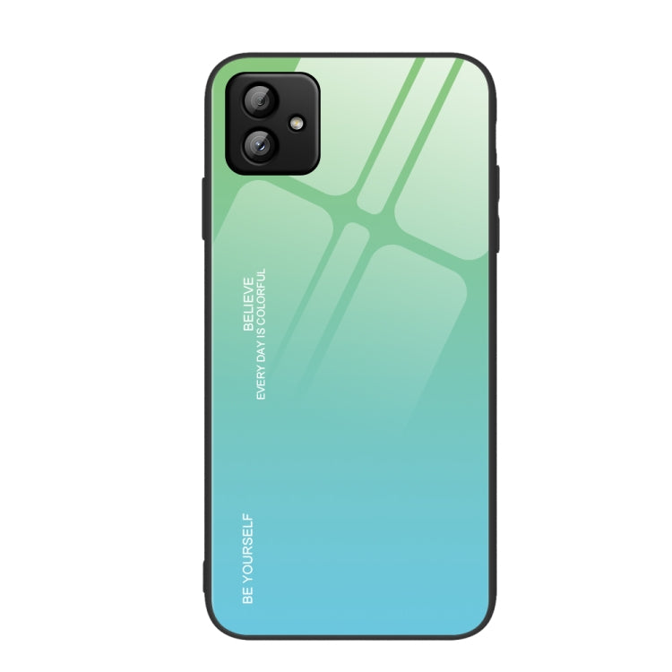 適用於三星 Galaxy A04 漸變色玻璃手機殼