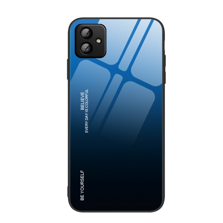 適用於三星 Galaxy A04 漸變色玻璃手機殼