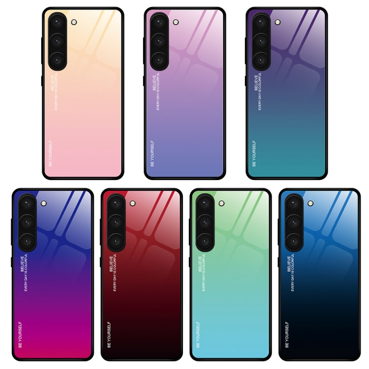 適用於三星 Galaxy S23 5G 漸變色玻璃手機殼, For Samsung Galaxy S23 5G