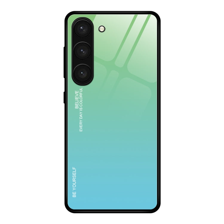 適用於三星 Galaxy S23+ 5G 漸變色玻璃手機殼
